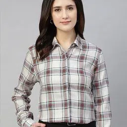 hancock Women Regular Fit Checked Shirt-picture-15