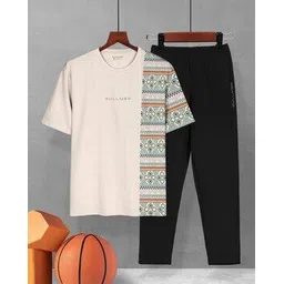 bullmer Men Graphic Print Regular Fit 2-Piece Set-picture-17