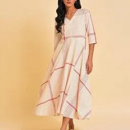 Checked Playful Free Flowing Dress-picture-18