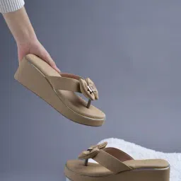 stylestry Women Wedges with Bow Accent image 1