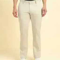 allen solly Men Slim Fit Flat-Front Trousers-picture-23