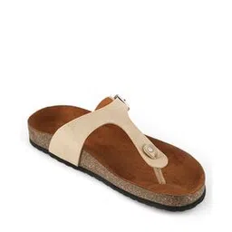 mozafia Women T-Strap Flat-Sandals with Buckle Accent-picture-22
