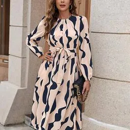 hivora Women Printed Fit & Flare Dress-picture-21