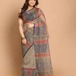 indethnic Polka-Dot Supernet Kota Saree-picture-22