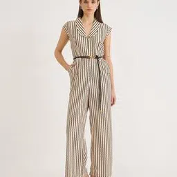 elle Women Printed Jumpsuit with Waist Tie-Up-picture-15