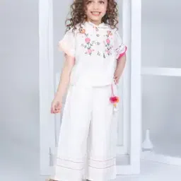 Girls Floral Print Top & Pants-image-37