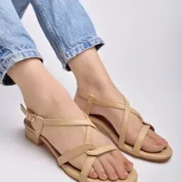 shoetopia Girls Strappy Heeled Sandals with Buckle Closure-picture-51