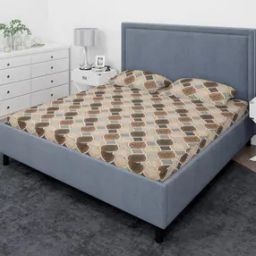 the conversion 200 TC Printed Double-Size Bedsheet with Pillow Covers -picture-4