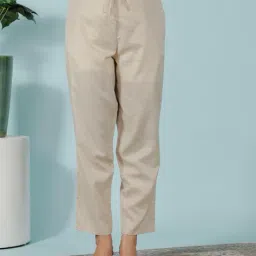 aramya  Women Cotton Elasticated with Drawstring Pant image 1