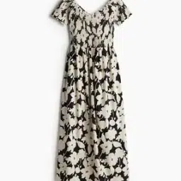 h&m Women Smocked Off The Shoulder Dress-picture-32