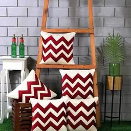 nendle Set of 5 Chevron Print Cushion Covers 16" x 16"-picture-15
