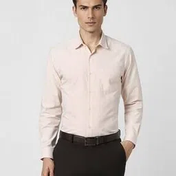 peter england Men Striped Slim Fit Shirt with Patch Pocket-picture-20