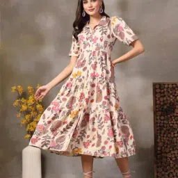 stylum Women Floral Fit and Flare Dress image 1