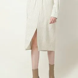 vero moda Women Striped Straight Skirt-picture-34