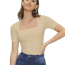 avanova Women Slim Fit Square-Neck Top-picture-35