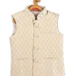 vastramay sishu Embellished Jacket with Mandarin Collar-picture-10