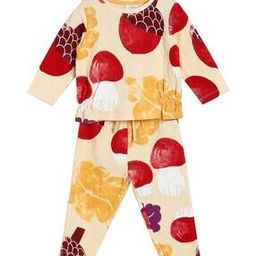 miniklub Girls Graphic Print Cotton Top & Pants Set-picture-31