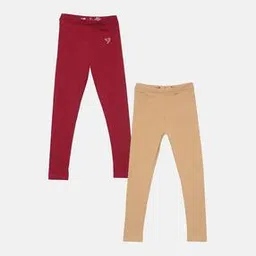 twin birds Solid  Ankle Length Leggings-picture-28