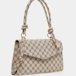 styli Women Abstract Printed Tie Knot Handle Handbag-picture-34