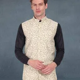 skavij Men Stylised Fit Button-Down Nehru jacket-picture-48