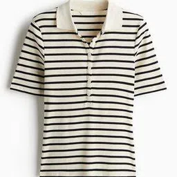h&m Women Stripes Polo T-shirt-picture-27
