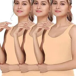 alba Pack of 3 Women Camisoles with Adjustable Straps-picture-33