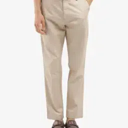 rare rabbit Men Flat Front Relaxed Fit Trousers-picture-46