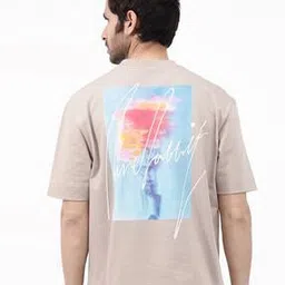rare rabbit Men Graphic Oversized Fit T-shirt-picture-22