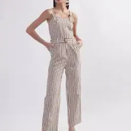 Women Stripes Jumpsuit-image-17