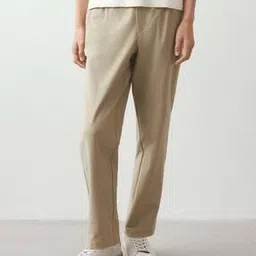 h&m Men Mid Rise Straight Fit Trousers-picture-34