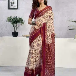 Satrani Pure Cotton Saree image 1