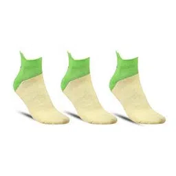 dollar Pack of 3 Colourblock Ankle-Length Socks-picture-14
