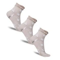 dollar Women Pack of 3 Knitted Ankle-Length Socks-picture-13