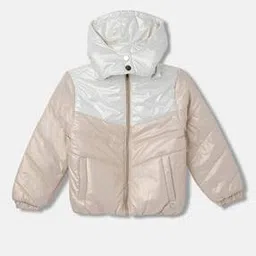 blue giraffe Girls Colour-Block Hooded Jacket-picture-47