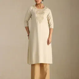 soch Women Embroidered Straight Kurta  image 1