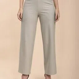 fable street LivIn Striped Flared Pants with Insert Pockets-picture-48