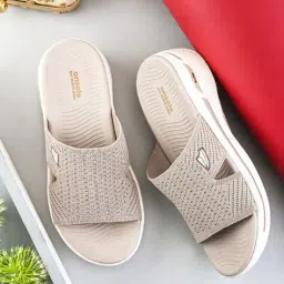 onsole Women Slides with Faux Leather Upper image 1