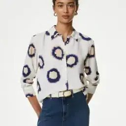 marks & spencer Women Printed Relaxed Fit Shirt-picture-22