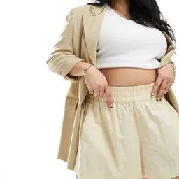 Women Curve Boxer Shorts with Elasticated Waistband-image-81