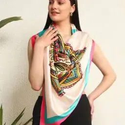 handicraft-palace Women Mandala Printed Silk Scarf-picture-41