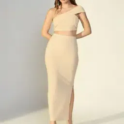 showoff Women One Shoulder Nylon 2-Piece Sets-picture-32