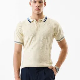 snitch Men Printed Regular Fit Polo T-Shirt image 1