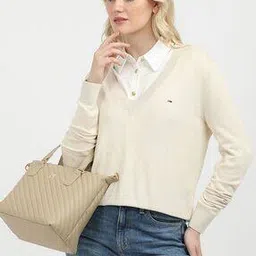 tommy hilfiger Women Essential Regular Fit Sweatshirt with Logo Embroidery-picture-37