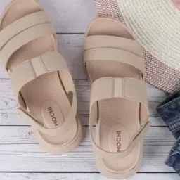 mochi Women Sling-back Sandals with Synthetic Upper-picture-41