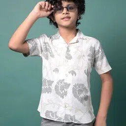 crimsoune club Boys Self-design Slim Fit Shirt-picture-14