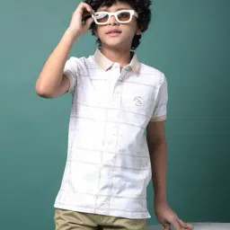 crimsoune club Boys Self-Design Regular Fit Polo T-Shirt image 1