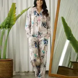 say Women Floral Nightwear Set-picture-21