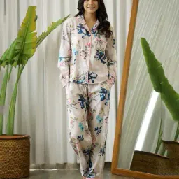 say Women Floral Nightwear Set image 1