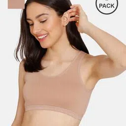 zivame Girls Double Layered Non-Wired Non-Padded Full Coverage Slip-on Beginner Bra (Pack of 2)-picture-47