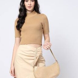 yousta Women Ribbed High-Neck Regular Fit Sweater-picture-31